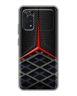 Чехол для Xiaomi POCO M4 Pro 5G с картинкой «Mercedes Carbon Grid»