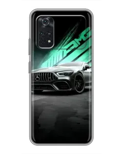 Чехол для Xiaomi POCO M4 Pro 5G с картинкой «Темный Mercedes AMG»