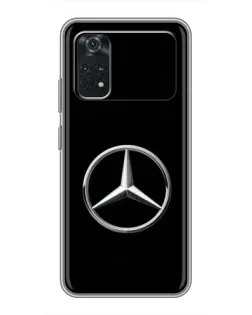 Чехол для Xiaomi POCO M4 Pro 5G с картинкой «Mercedes классический лого»
