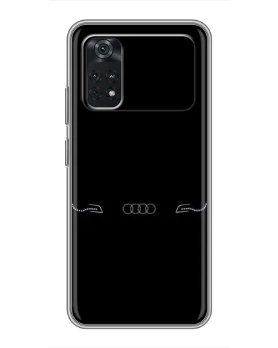 Чехол для Xiaomi POCO M4 Pro 5G с картинкой «Audi — световой подпись»