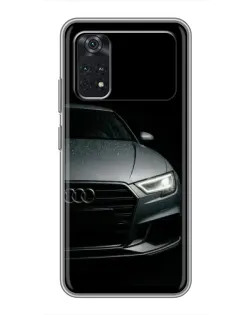 Чехол для Xiaomi POCO M4 Pro 5G с картинкой «Audi — детализация кузова»