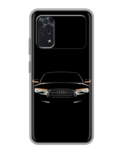 Чехол для Xiaomi POCO M4 Pro 5G с картинкой «Audi — ночной контур»