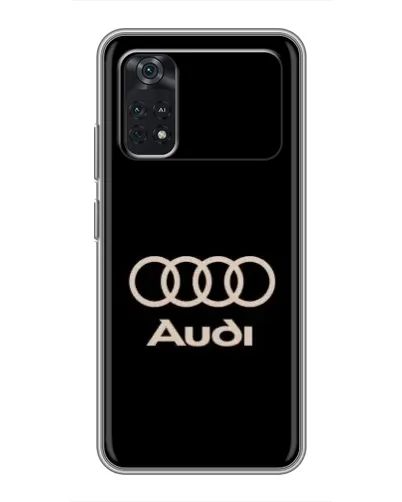 Чехол для Xiaomi POCO M4 Pro 5G с картинкой «Audi — золотой логотип»