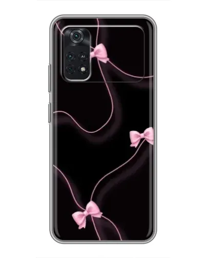 Чехол для Xiaomi POCO M4 Pro 5G с картинкой «Розовые ленты»