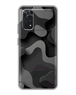 Чехол для Xiaomi POCO M4 Pro 5G с картинкой «Темный абстрактный камуфляж»