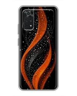 Чехол для Xiaomi POCO M4 Pro 5G с картинкой «Огненная звездная волна»