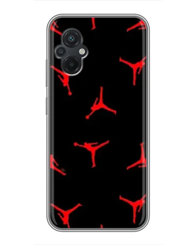 Чехол для Xiaomi POCO M5 с картинкой «Jordan Red Pattern» Чехол для Xiaomi POCO M5 с картинкой «Jordan Red Pattern»