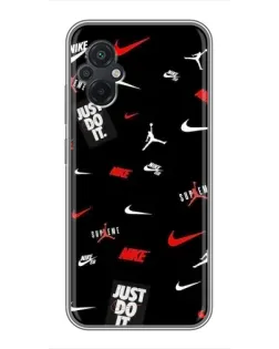 Чохол для Xiaomi POCO M5 з картинкою «Nike Mix Pattern» Чохол для Xiaomi POCO M5 з картинкою «Nike Mix Pattern»