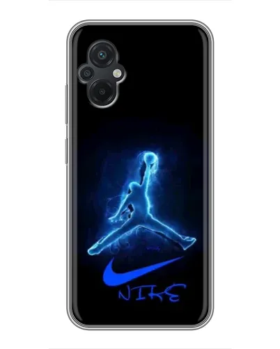 Чехол для Xiaomi POCO M5 с картинкой «Jordan Neon Blue» Чехол для Xiaomi POCO M5 с картинкой «Jordan Neon Blue»