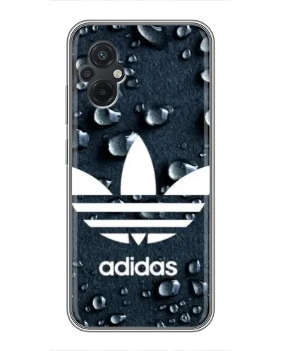 Чехол для Xiaomi POCO M5 с картинкой «Adidas Trefoil Blue»