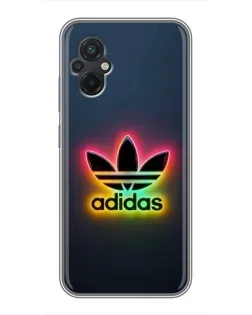 Чехол для Xiaomi POCO M5 с картинкой «Неоновый Adidas»