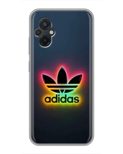 Чехол для Xiaomi POCO M5 с картинкой «Неоновый Adidas»