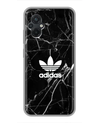 Чехол для Xiaomi POCO M5 с картинкой «Белый мрамор Adidas»