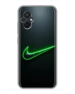 Чехол для Xiaomi POCO M5 с картинкой «Неоновый контур Nike» Чехол для Xiaomi POCO M5 с картинкой «Неоновый контур Nike»