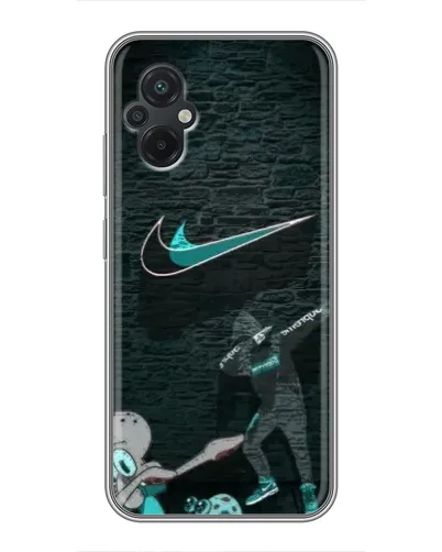 Чехол для Xiaomi POCO M5 с картинкой «Спортивный арт Nike»