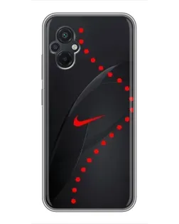Чехол для Xiaomi POCO M5 с картинкой «Абстрактный дизайн Nike»