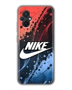 Чехол для Xiaomi POCO M5 с картинкой «Градиентный принт Найк»