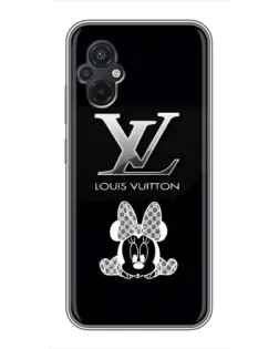 Чехол для Xiaomi POCO M5 с картинкой «LV и Минни Маус»