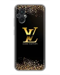 Чехол для Xiaomi POCO M5 с картинкой «LV — золотые искры»