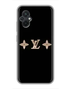 Чехол для Xiaomi POCO M5 с картинкой «Louis Vuitton — минимализм»