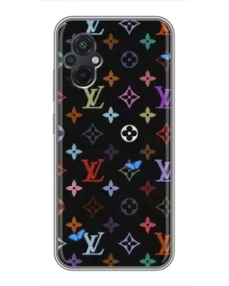 Чехол для Xiaomi POCO M5 с картинкой «Цветная монограмма LV»