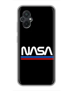 Чехол для Xiaomi POCO M5 с картинкой «NASA — классика Red Blue» Чехол для Xiaomi POCO M5 с картинкой «NASA — классика Red Blue»
