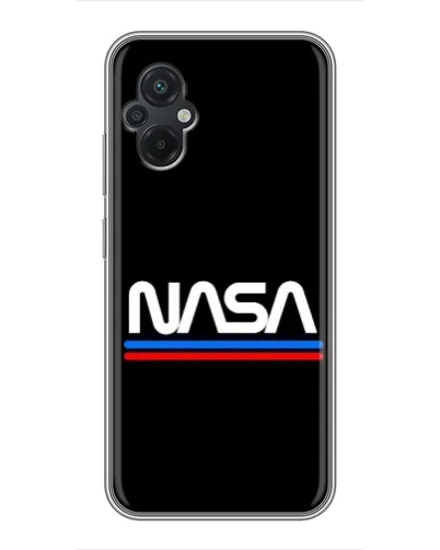 Чехол для Xiaomi POCO M5 с картинкой «NASA — классика Red Blue»