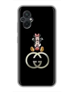 Чехол для Xiaomi POCO M5 с картинкой «Минни Маус на лого» Чехол для Xiaomi POCO M5 с картинкой «Минни Маус на лого»
