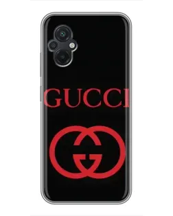 Чехол для Xiaomi POCO M5 с картинкой «Gucci — красный логотип» Чехол для Xiaomi POCO M5 с картинкой «Gucci — красный логотип»