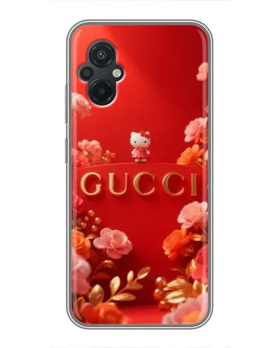 Чехол для Xiaomi POCO M5 с картинкой «Gucci — золотой сад»