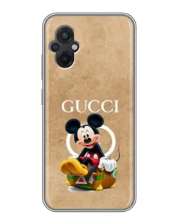 Чехол для Xiaomi POCO M5 с картинкой «Микки Маус Gucci — крафт» Чехол для Xiaomi POCO M5 с картинкой «Микки Маус Gucci — крафт»