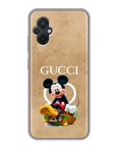 Чехол для Xiaomi POCO M5 с картинкой «Микки Маус Gucci — крафт»