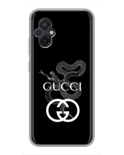 Чехол для Xiaomi POCO M5 с картинкой «Gucci — серебряная змея» Чехол для Xiaomi POCO M5 с картинкой «Gucci — серебряная змея»