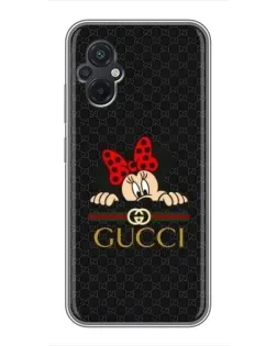Чехол для Xiaomi POCO M5 с картинкой «Минни Маус Gucci — черный» Чехол для Xiaomi POCO M5 с картинкой «Минни Маус Gucci — черный»