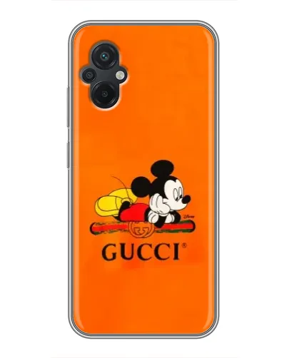 Чехол для Xiaomi POCO M5 с картинкой «Микки Маус Gucci — оранж» Чехол для Xiaomi POCO M5 с картинкой «Микки Маус Gucci — оранж»