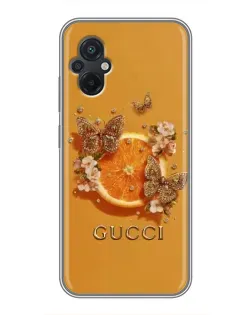 Чехол для Xiaomi POCO M5 с картинкой «Gucci — золотые бабочки» Чехол для Xiaomi POCO M5 с картинкой «Gucci — золотые бабочки»