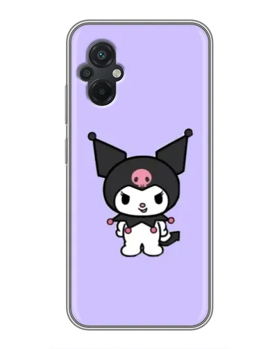 Чехол для Xiaomi POCO M5 с картинкой «Kuromi — нежный фиолетовый»