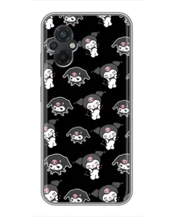 Чехол для Xiaomi POCO M5 с картинкой «Черный паттерн Kuromi» Чехол для Xiaomi POCO M5 с картинкой «Черный паттерн Kuromi»