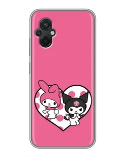 Чехол для Xiaomi POCO M5 с картинкой «Kuromi и My Melody» Чехол для Xiaomi POCO M5 с картинкой «Kuromi и My Melody»