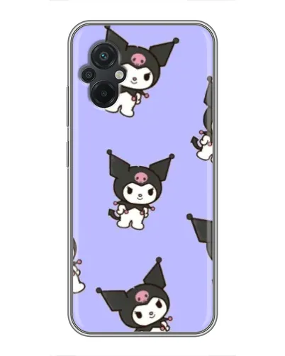 Чехол для Xiaomi POCO M5 с картинкой «Паттерн с Kuromi»