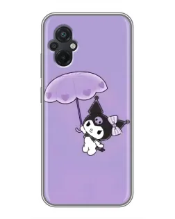 Чехол для Xiaomi POCO M5 с картинкой «Kuromi с зонтиком» Чехол для Xiaomi POCO M5 с картинкой «Kuromi с зонтиком»