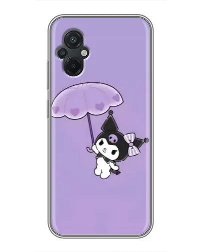 Чехол для Xiaomi POCO M5 с картинкой «Kuromi с зонтиком»