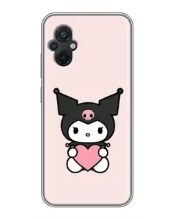 Чехол для Xiaomi POCO M5 с картинкой «Kuromi и сердце» Чехол для Xiaomi POCO M5 с картинкой «Kuromi и сердце»