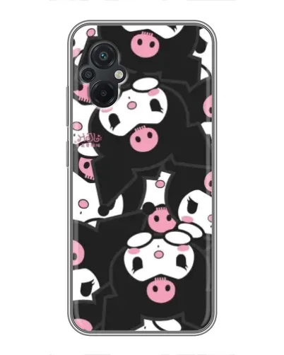 Чехол для Xiaomi POCO M5 с картинкой «Паттерн голов Куроми»