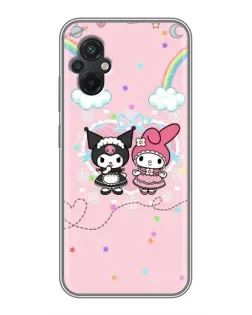 Чехол для Xiaomi POCO M5 с картинкой «My Melody и Kuromi» Чехол для Xiaomi POCO M5 с картинкой «My Melody и Kuromi»