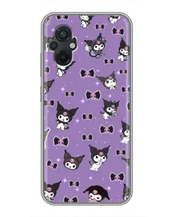 Чехол для Xiaomi POCO M5 с картинкой «Kuromi — паттерн» Чехол для Xiaomi POCO M5 с картинкой «Kuromi — паттерн»