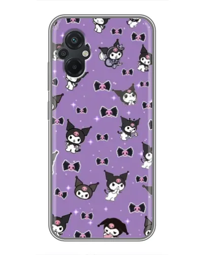 Чехол для Xiaomi POCO M5 с картинкой «Kuromi — паттерн»