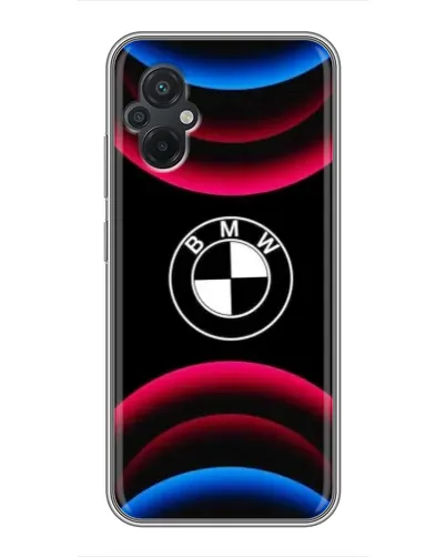 Чехол для Xiaomi POCO M5 с картинкой «Логотип BMW и неоновые дуги» Чехол для Xiaomi POCO M5 с картинкой «Логотип BMW и неоновые дуги»
