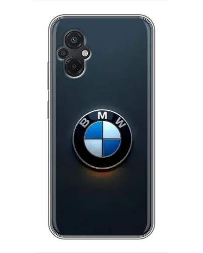Чехол для Xiaomi POCO M5 с картинкой «Логотип BMW — минимализм» Чехол для Xiaomi POCO M5 с картинкой «Логотип BMW — минимализм»