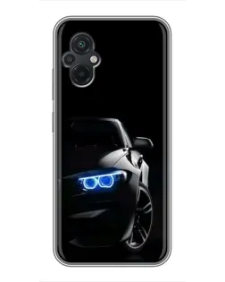 Чохол для Xiaomi POCO M5 з картинкою «BMW — нічний погляд»